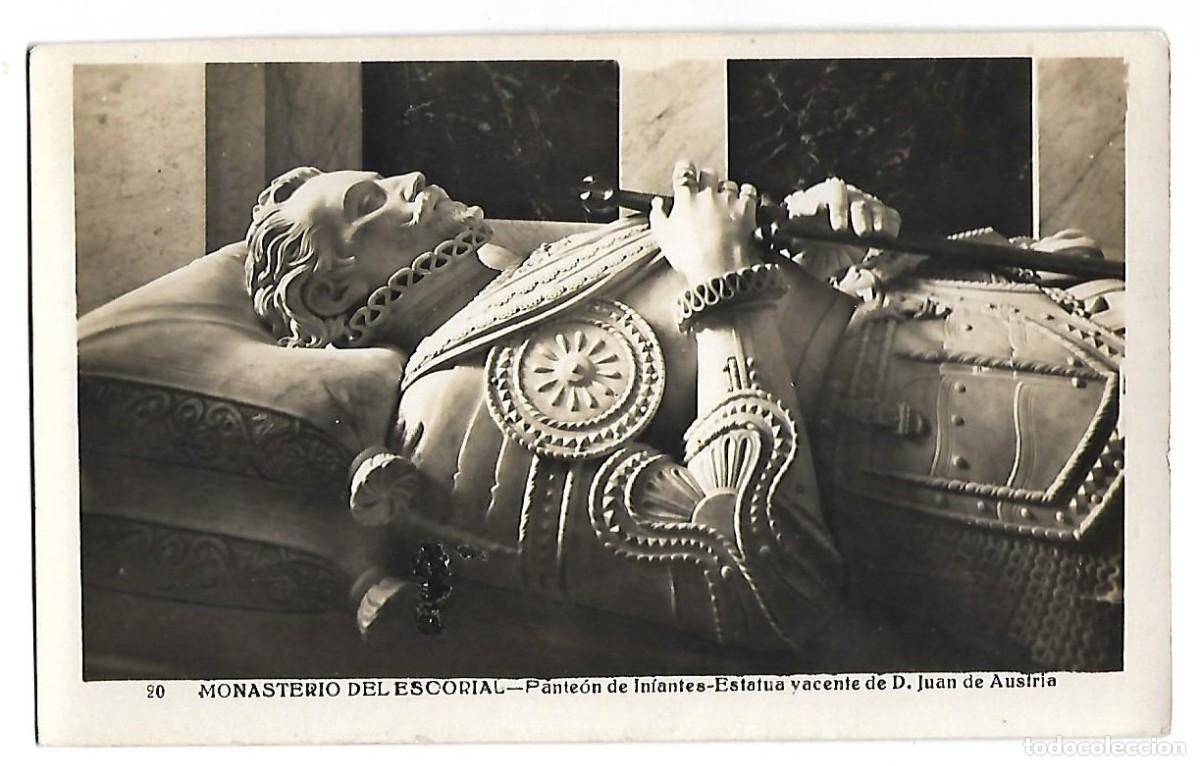 Postales: Postal en fotogr&aacute;fica EL ESCORIAL N&ordm; 20 PANTE&Oacute;N DE INFANTES
