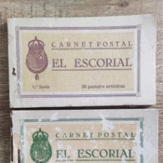 Postales: CARNET POSTAL DE EL ESCORIAL - MADRID 1ª Y 2ª SERIE - ED. GRAFOS - POSTALES. Lote 388882164