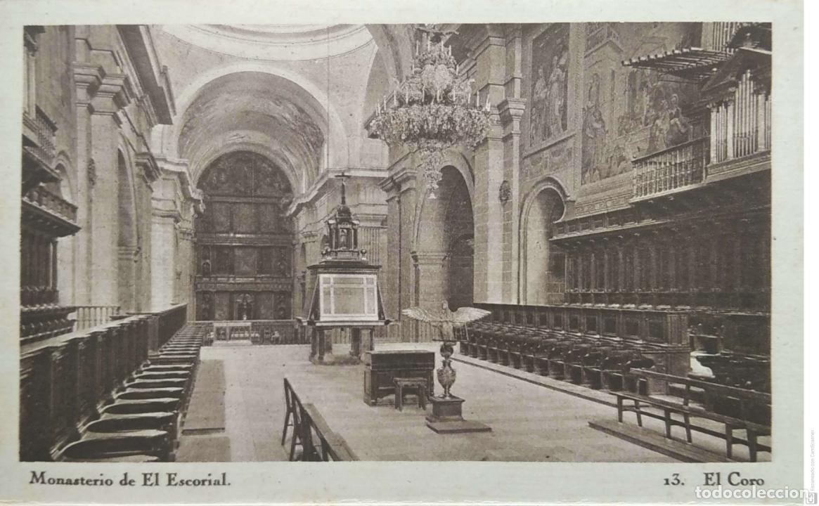 Postales: El Escorial. 13 El Coro. Huecograbado Hauser y Menet. Nueva. Blanco/Negro