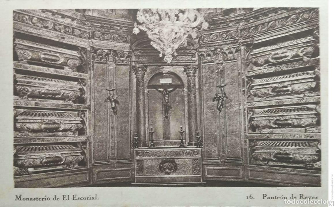 Postales: El Escorial. 16 Pante&oacute;n de Reyes. Huecograbado Hauser y Menet. Nueva. Blanco/Negro
