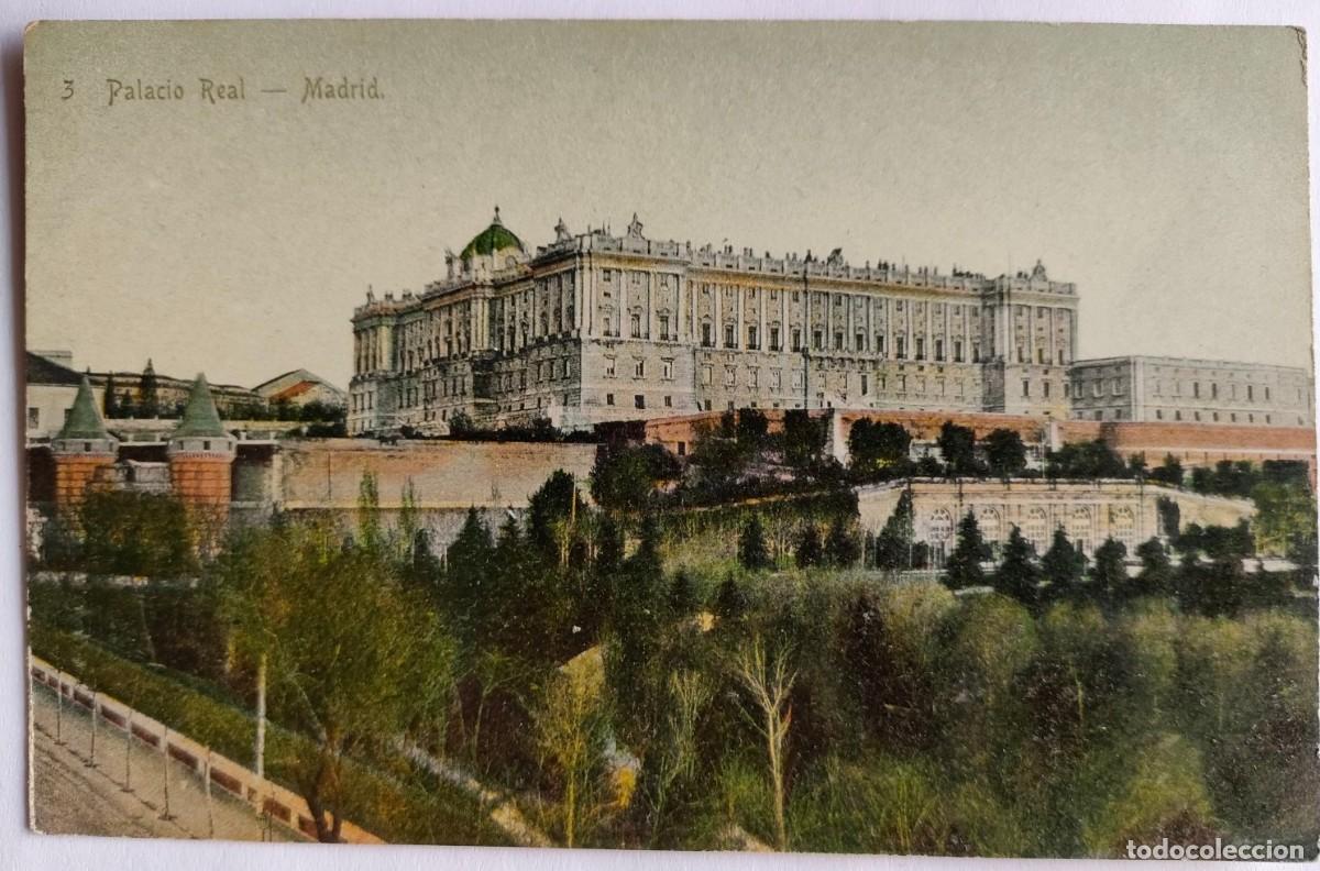 Postales: MADRID PALACIO REAL TRASERA SIN DIVIDIR - Foto 1