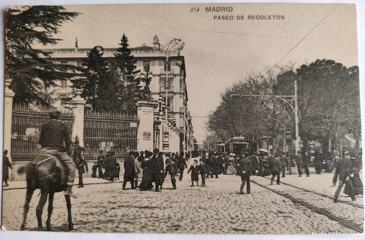 Postales: MADRID PASEO DE RECOLETOS - Foto 1