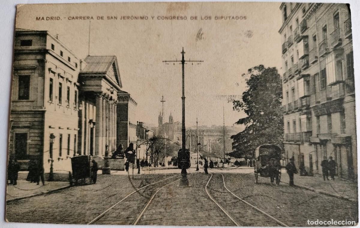 Postales: MADRID CARRERA DE SAN JERONIMO - Foto 1