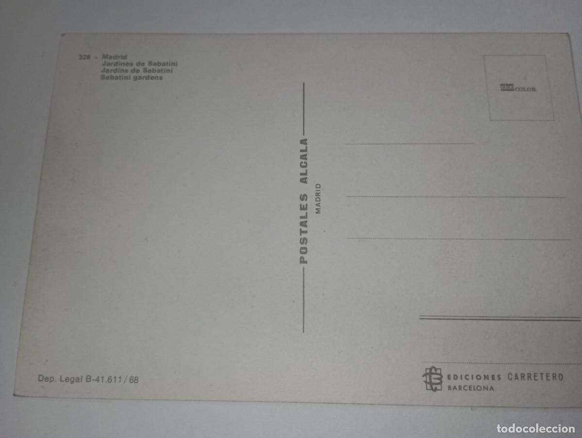 Postales: Madrid. Jardines de Sabatini. B1 - Foto 2