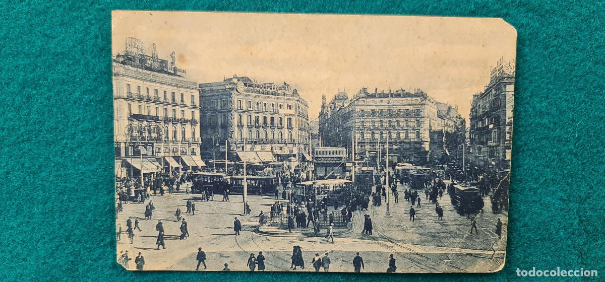 Postales: POSTAL MADRID - PUERTA DEL SOL - GRAFOS - Foto 1
