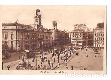 Postales: ANTIGUA POSTAL MADRID PUERTA DEL SOL - Foto 1
