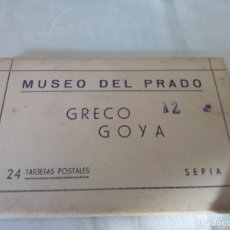 Cartoline: MUSEO DEL PRADO GRECO Y GOYA LIBRITO CON 24 POSTALES ANTIGUAS , BLANCO Y NEGRO,