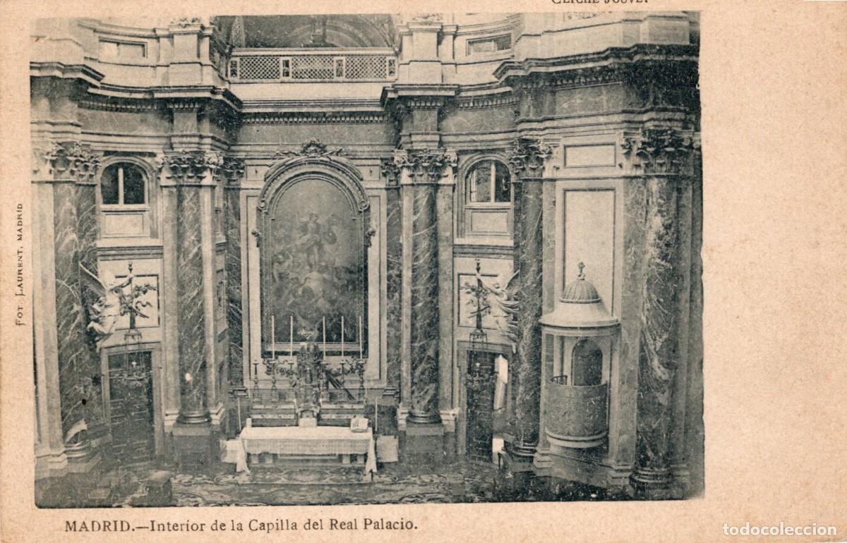 Postales: MADRID. LAURENT. INTERIOR CAPILLA REAL PALACIO - Foto 1