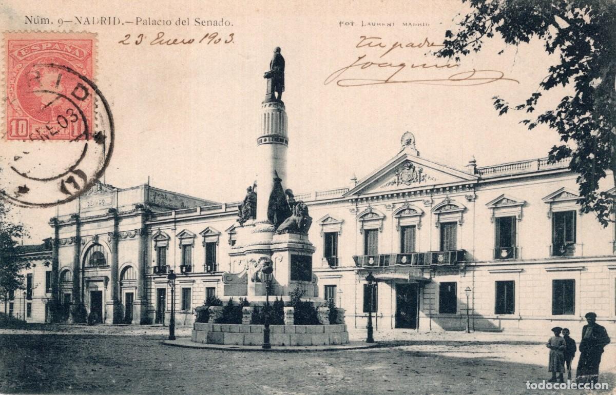 Postales: MADRID. LAURENT. 9 PALACIO DEL SENADO - Foto 1