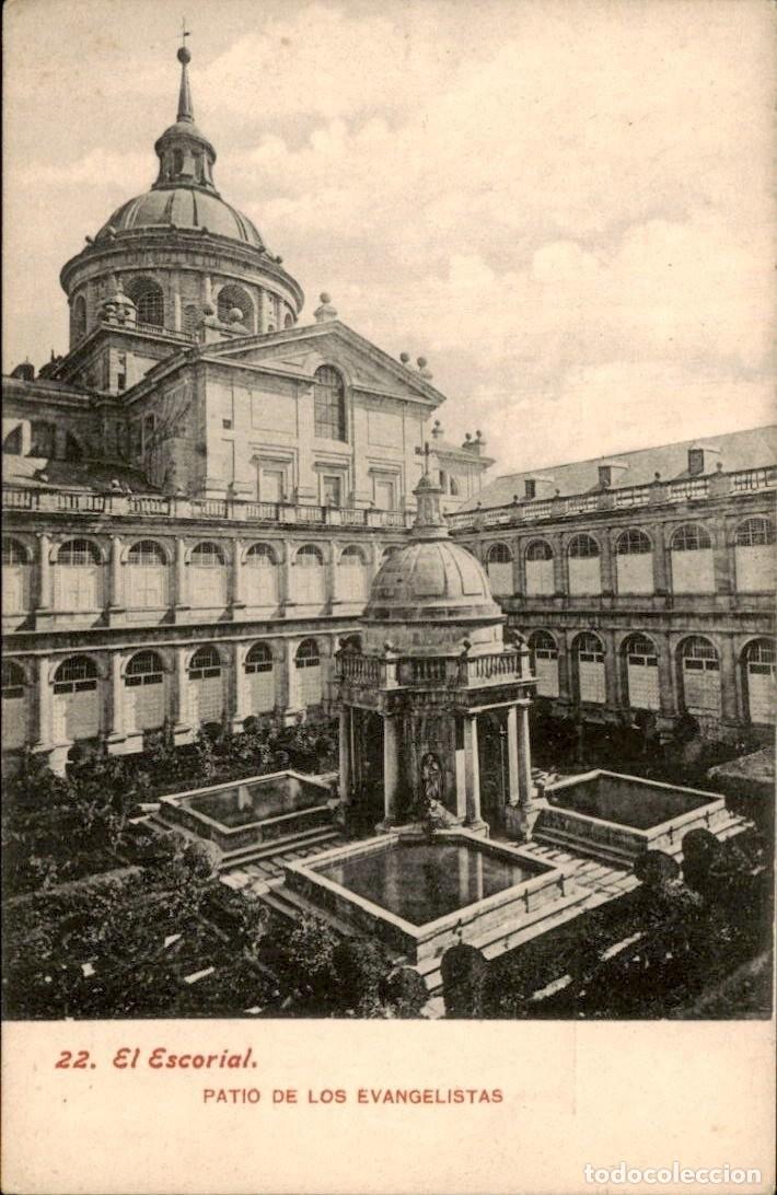Postales: Postal EL ESCORIAL, patio de los evangelistas