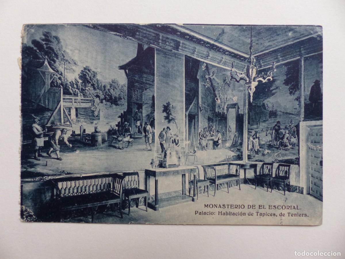 Postales: POSTAL - MONASTERIO DEL ESCORIAL, PALACIO, HABITACION DE TAPICES, DE TENIERS