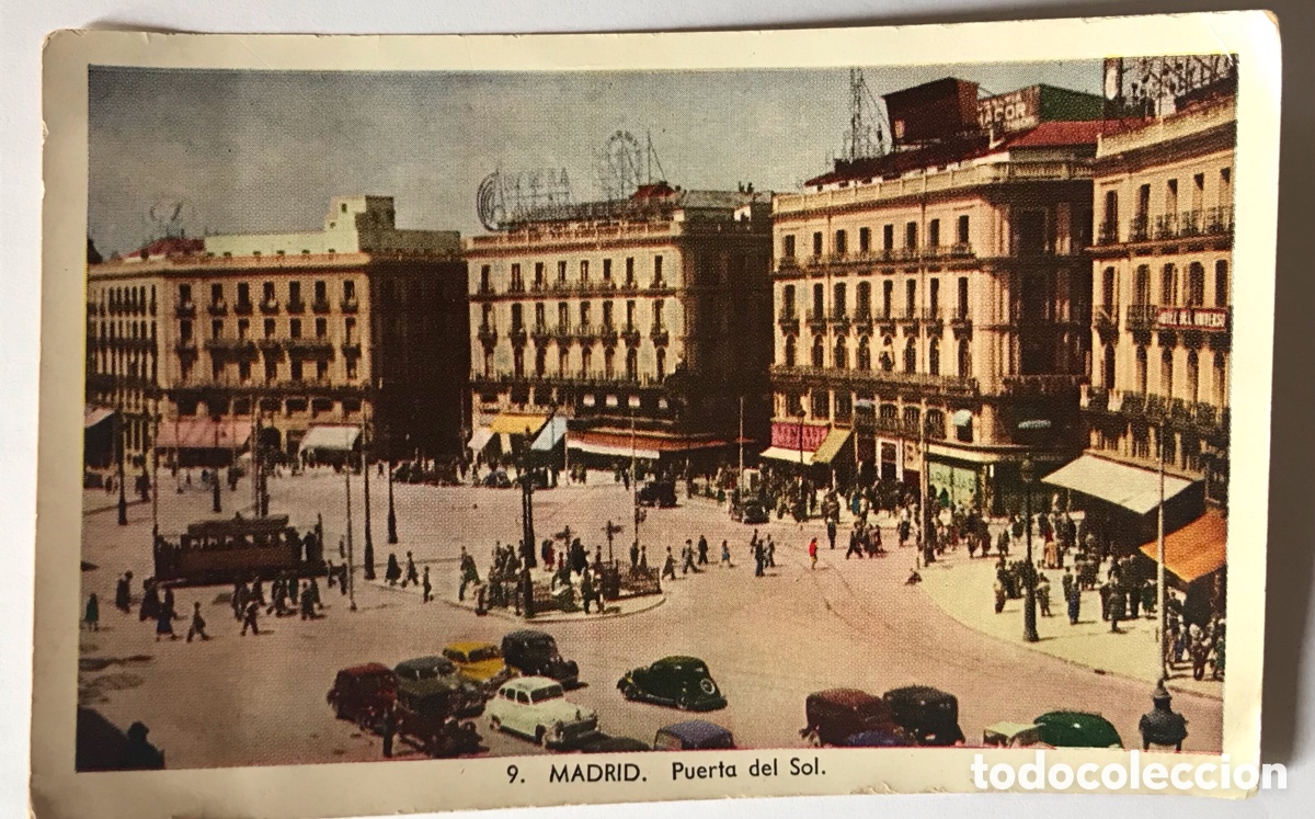 Postcards: Tarjeta postal plaza del Sol Madrid.9. Grafoto