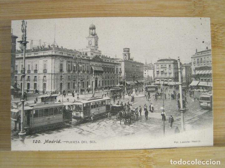 Postales: MADRID-PUERTA DEL SOL-FOTO LACOSTE-120-POSTAL ANTIGUA-(101.666)