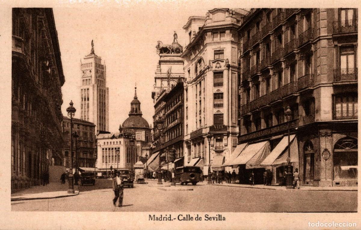 Postales: madrid calle de sevilla sin circular - Foto 1