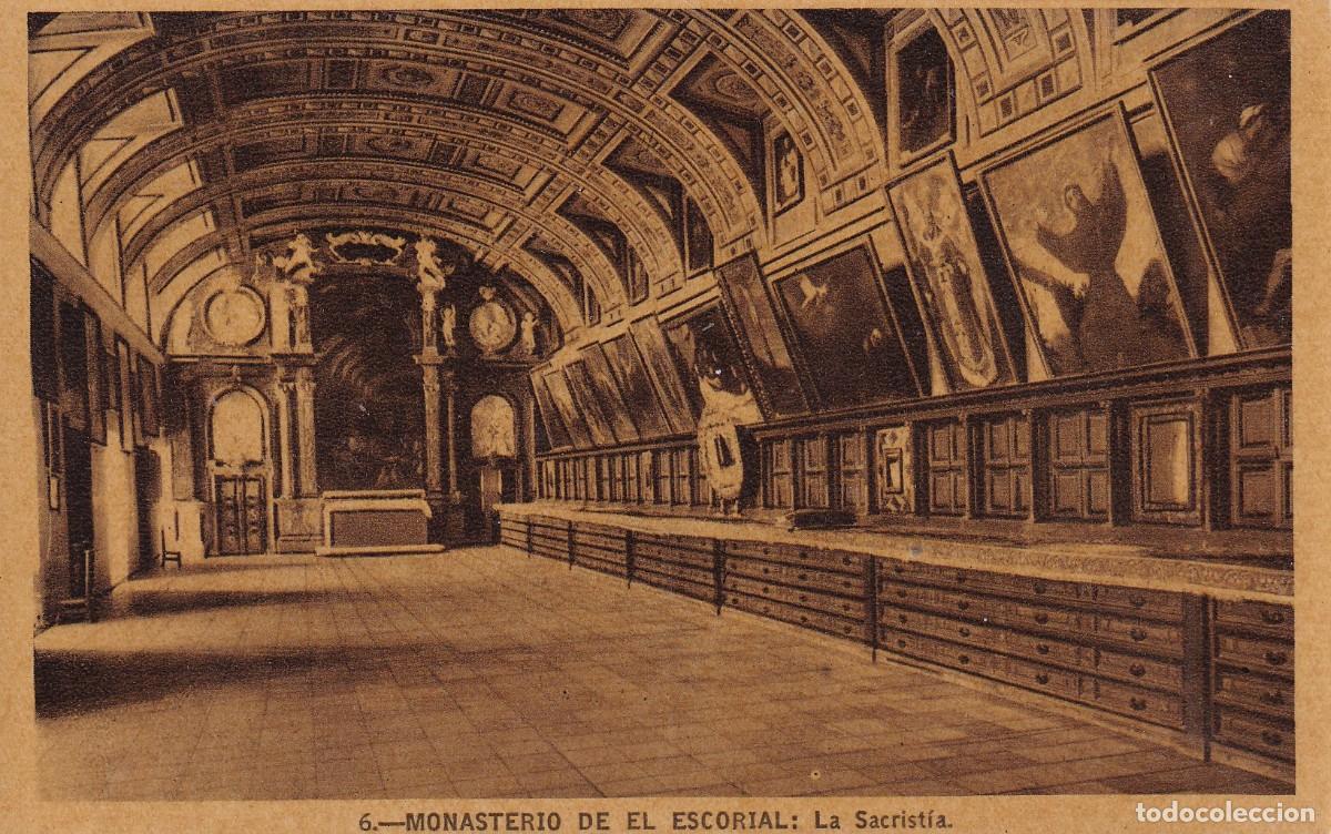 Postales: MONASTERIO DE EL ESCORIAL - SACRIST&Iacute;A - Foto 1
