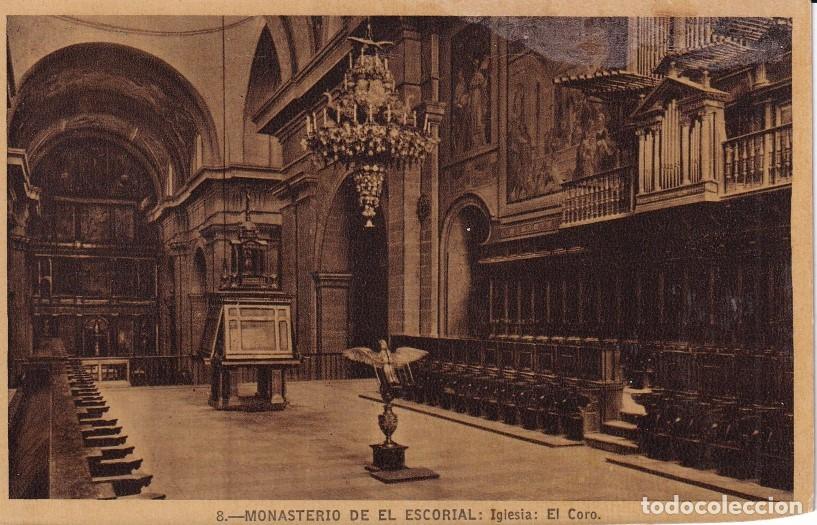 Postales: MONASTERIO DE EL ESCORIAL - IGLESIA. EL CORO - Foto 1