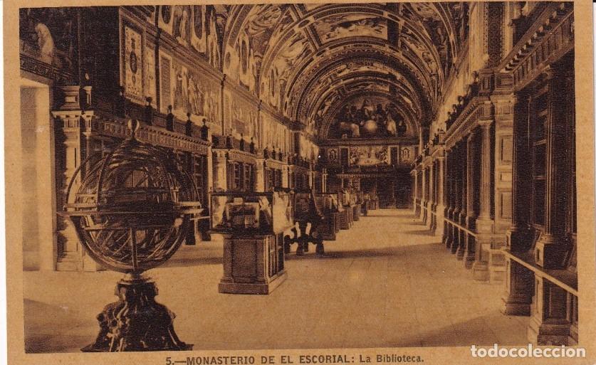 Postales: MONASTERIO DE EL ESCORIAL - BIBLIOTECA - Foto 1