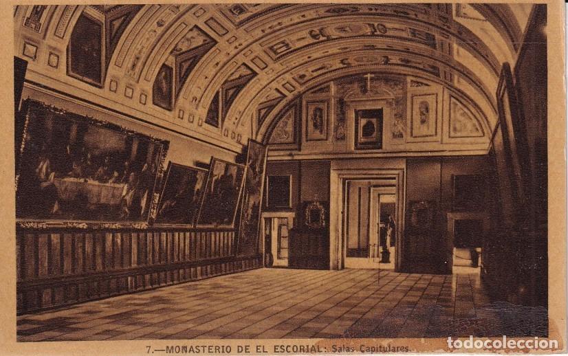 Postales: MONASTERIO DE EL ESCORIAL - SALAS CAPITULARES - Foto 1