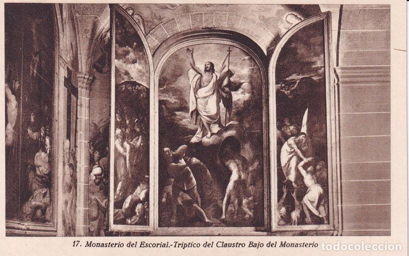 Postales: MONASTERIO DE EL ESCORIAL - TR&Iacute;PTICO DEL CLAUSTRO BAJO - Foto 1