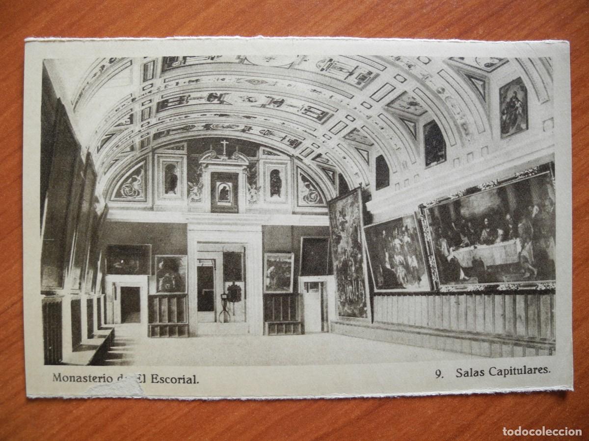 Postkarten: Monasterio de El Escorial n. 9 Salas Capitulares. Ed. Hauser y Menet. Sin circular