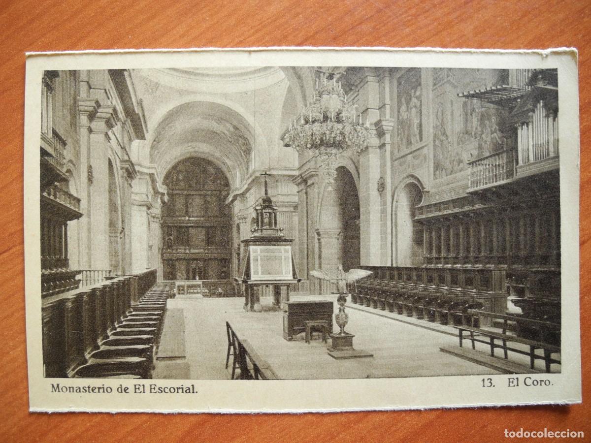 Postkarten: Monasterio de El Escorial n. 13 El Coro. Ed. Hauser y Menet. Sin circular
