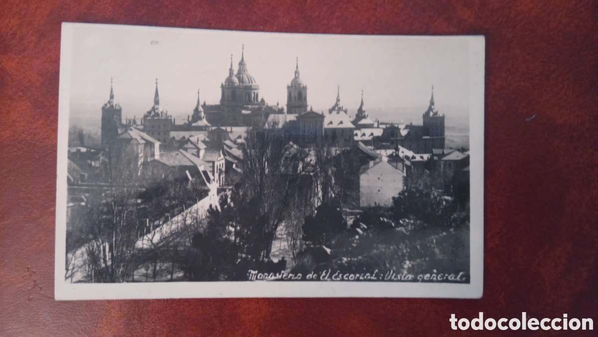 Postales: POSTAL MONASTERIO DE EL ESCORIAL.VISTA GENERAL. CIRCULADA A&Ntilde;OS 40. SELLO CENSURA.