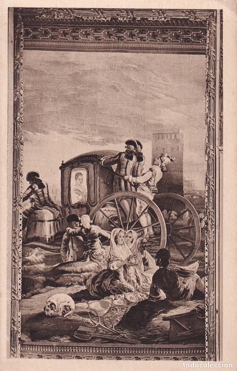 Postales: MONASTERIO DE EL ESCORIAL - TAPIZ DE GOYA - Foto 1