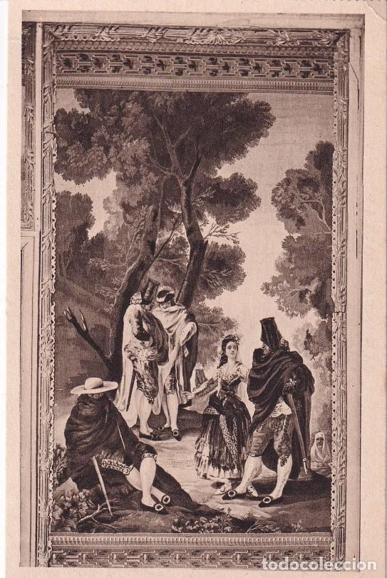 Postales: MONASTERIO DE EL ESCORIAL - TAPIZ DE GOYA - Foto 1