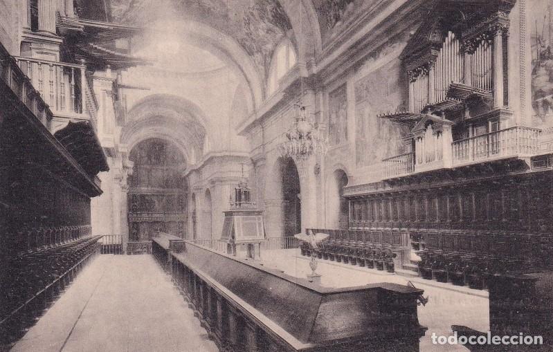 Postales: MONASTERIO DE EL ESCORIAL - CORO DE LA BAS&Iacute;LICA - Foto 1