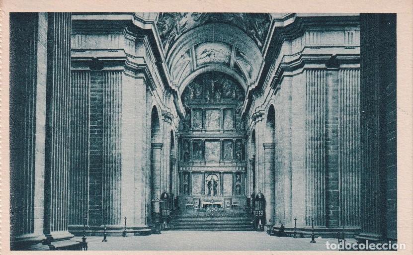 Postales: MONASTERIO DE EL ESCORIAL - INTERIOR DE LA IGLESIA - Foto 1