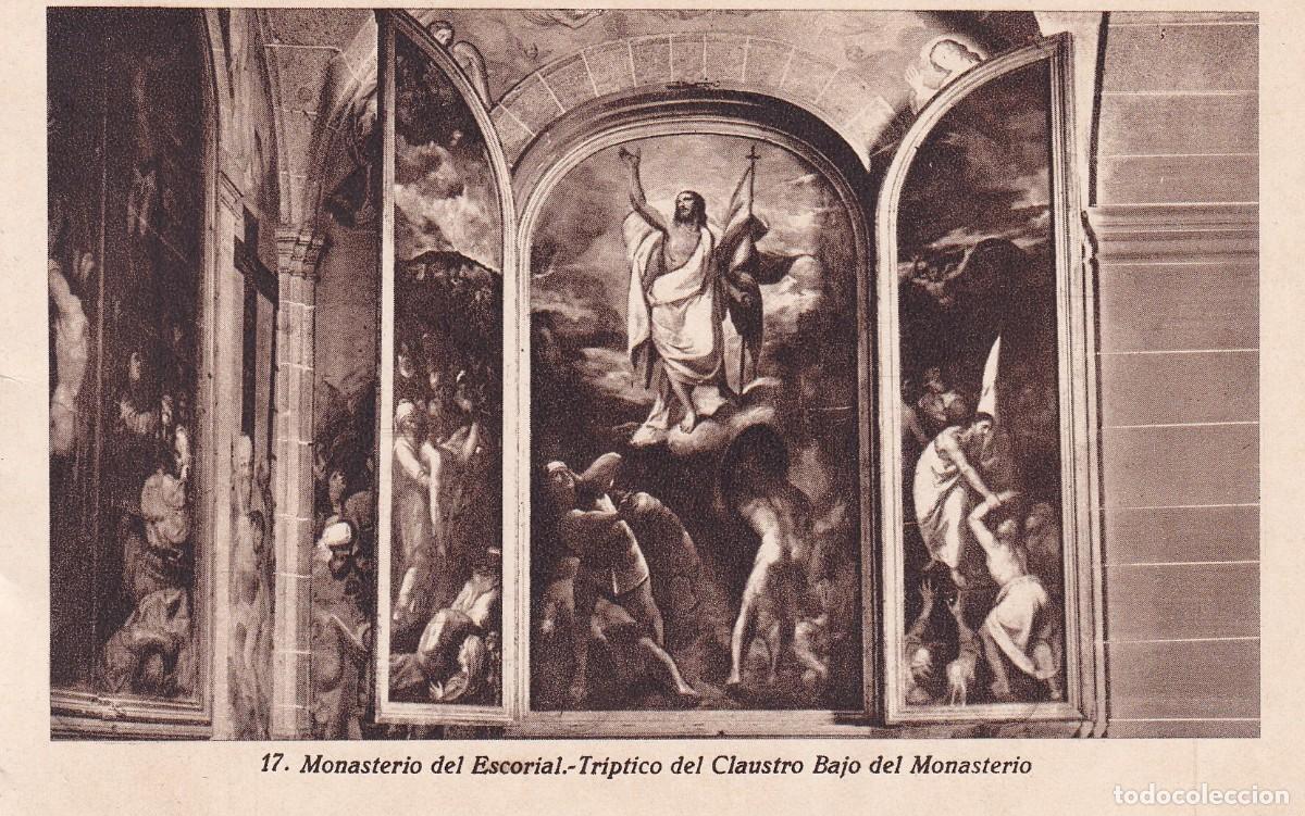 Postales: MONASTERIO DE EL ESCORIAL - TR&Iacute;PTICO DEL CLAUSTRO BAJO - Foto 1