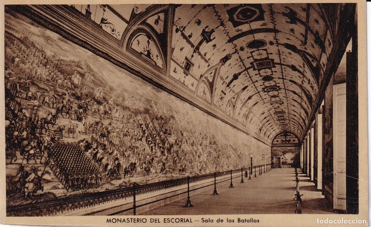 Postales: MONASTERIO DE EL ESCORIAL - SALA DE LAS BATALLAS - Foto 1