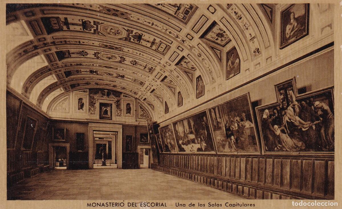 Postales: MONASTERIO DE EL ESCORIAL - SALAS CAPITULARES - Foto 1