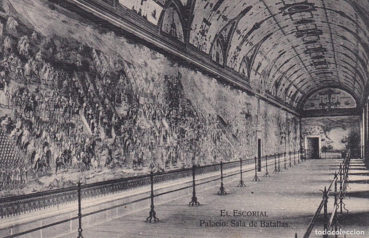 Postales: MONASTERIO DE EL ESCORIAL - SALA DE BATALLAS - Foto 1