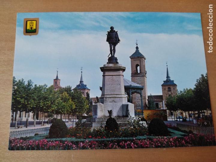 Postales: ALCALA HENARES PLAZA CERVANTES ED ESCUDO ORO 6 SC