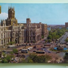 Postales: MADRID - PALACIO DE COMUNICACIONES Y PASEO DEL PRADO