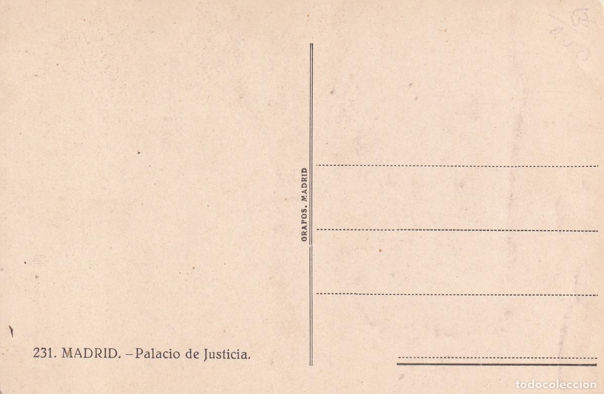 Postales: MADRID PALACIO DE JUSTICIA - Foto 2