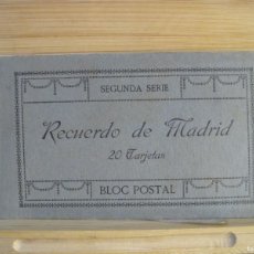 Postales: MADRID-SEGUNDA SERIE-FOTOTIPIA J.ROIG-BLOC DE 20 POSTALES ANTIGUAS-VER FOTOS
