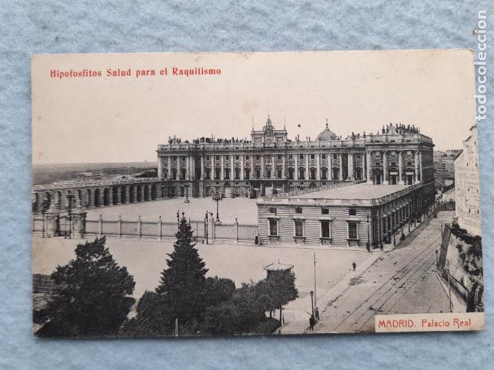 Postales: Madrid. Palacio Real. Trasera con Publicidad - Foto 1