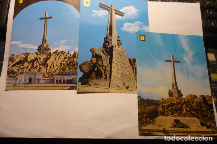 Postais: lote postales sta.cruz del valle de los caidos--circulada-escrita