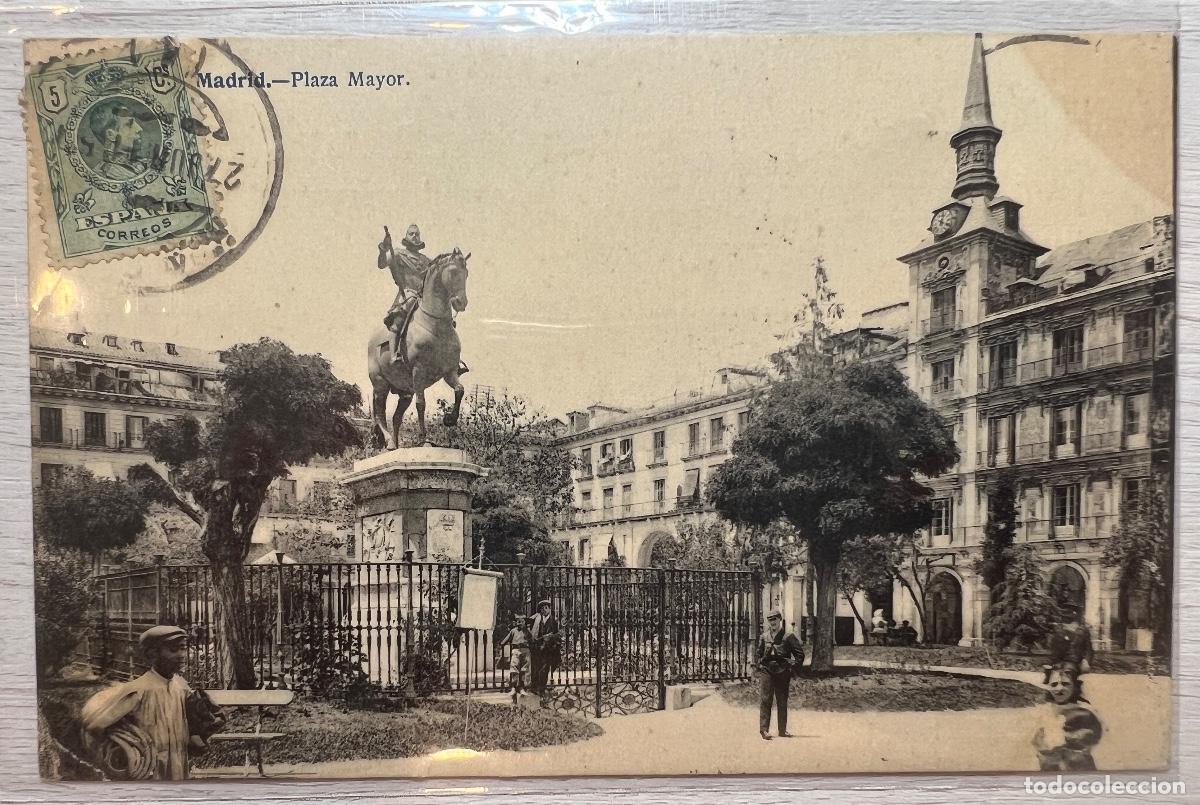 Postales: POSTAL. MADRID. PLAZA MAYOR. CIRCULADA - Foto 1