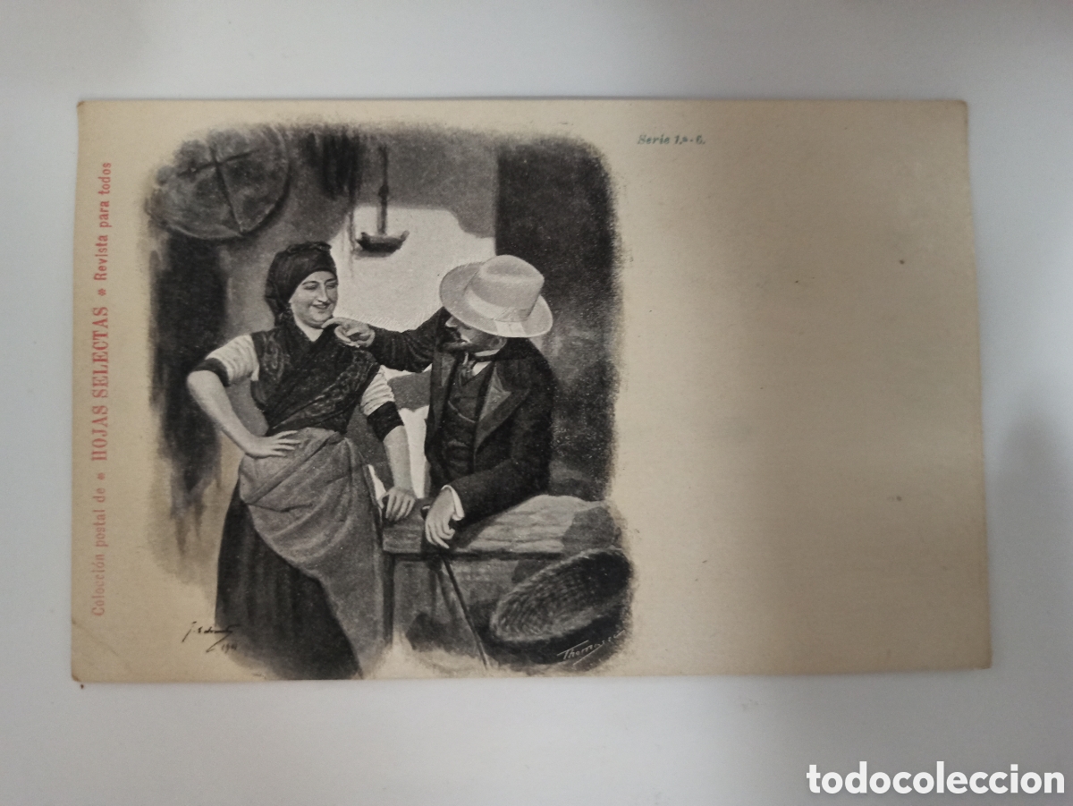 Postales: Colecci&oacute;n Postal Hojas Selectas, Revista para todos. Pp. s. XX.