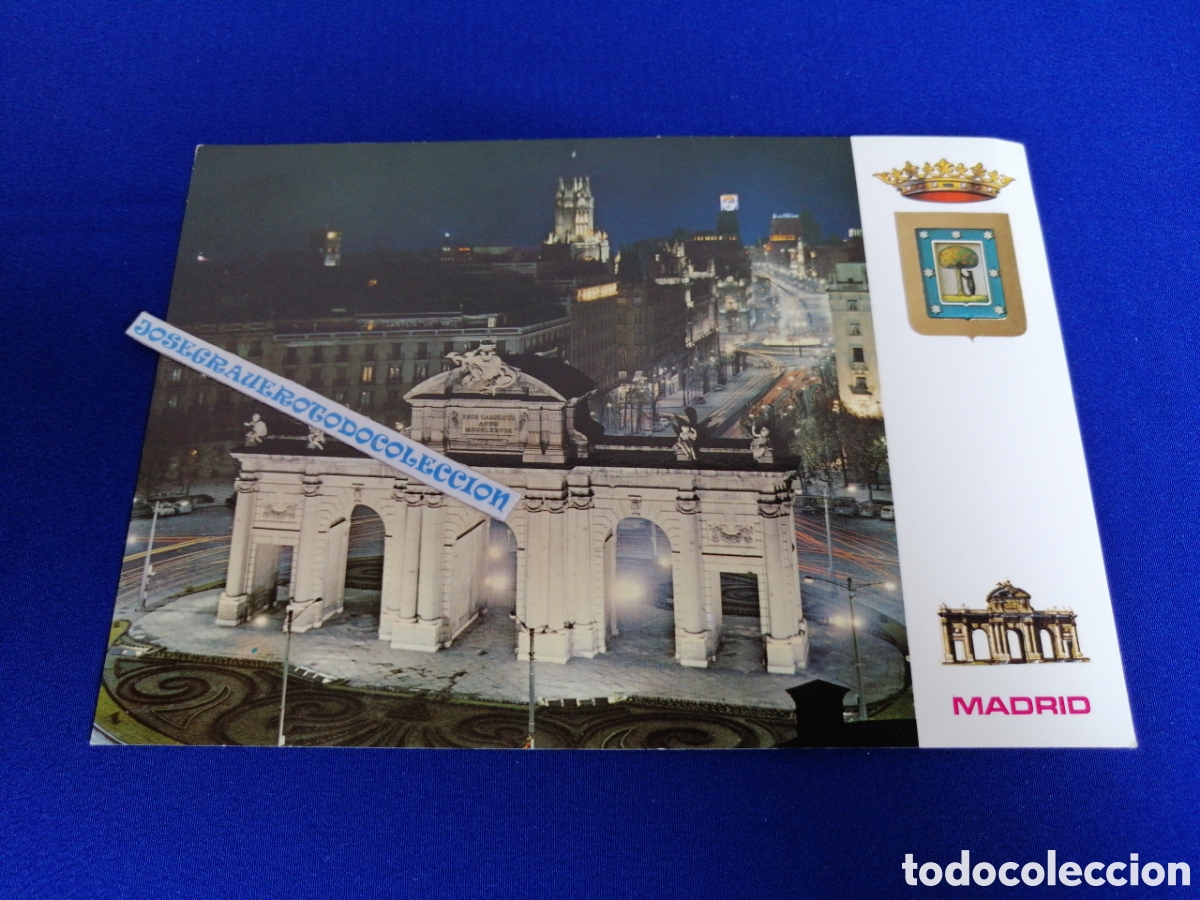Postales: MADRID PUERTA Y CALLE DE ALCAL&Aacute; - Foto 1