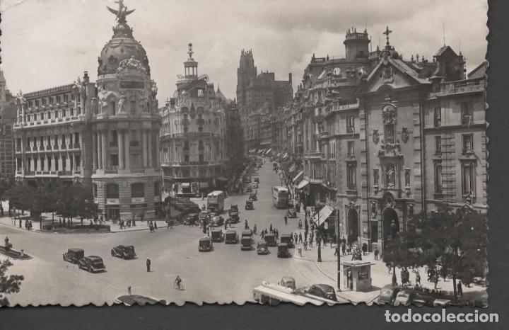 Postales: MADRID CALLE ALCALA ESCRITA - Foto 1