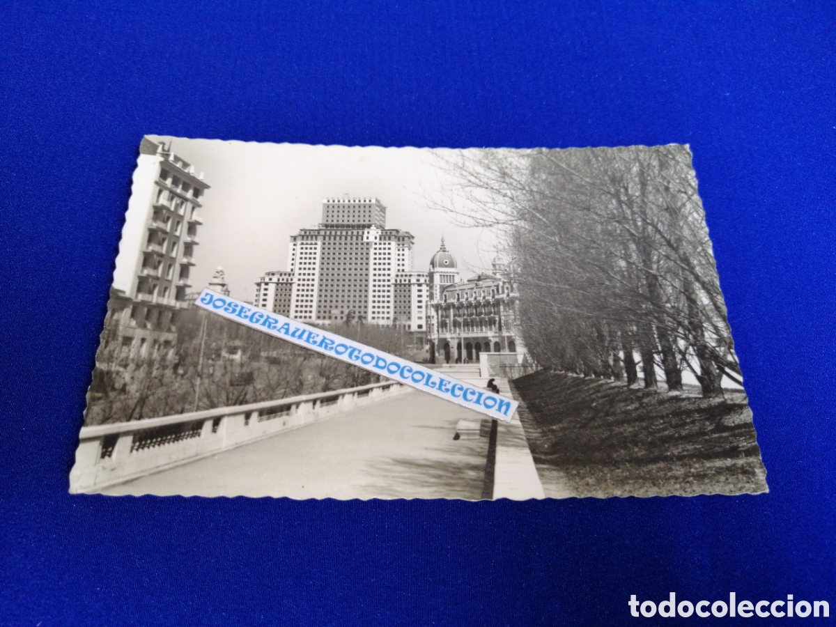 Postales: MADRID EDIFICIO DE LA PLAZA DE ESPA&Ntilde;A A&Ntilde;O 1954 - Foto 1