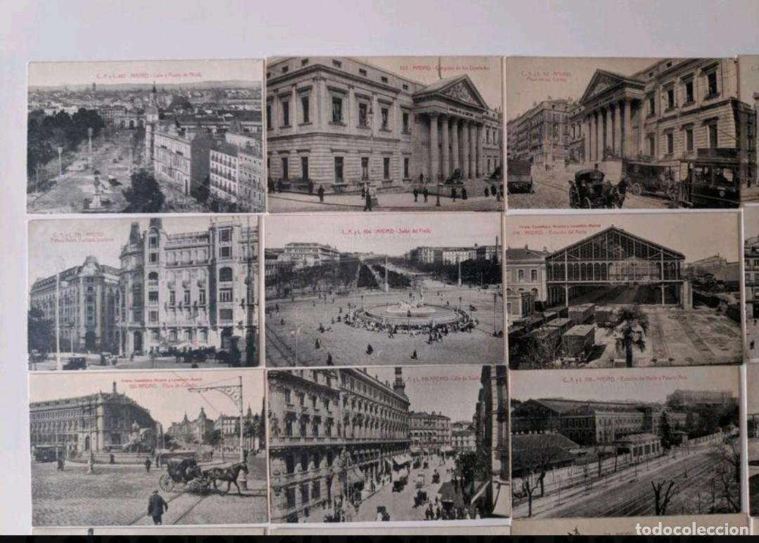 Postales: Lote postales antiguas de Madrid - Foto 2