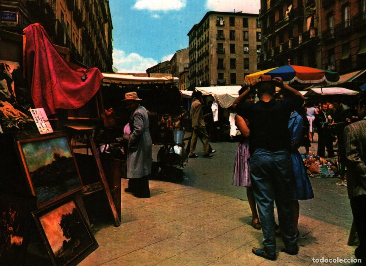 Postales: madrid el rastro sin circular - Foto 1