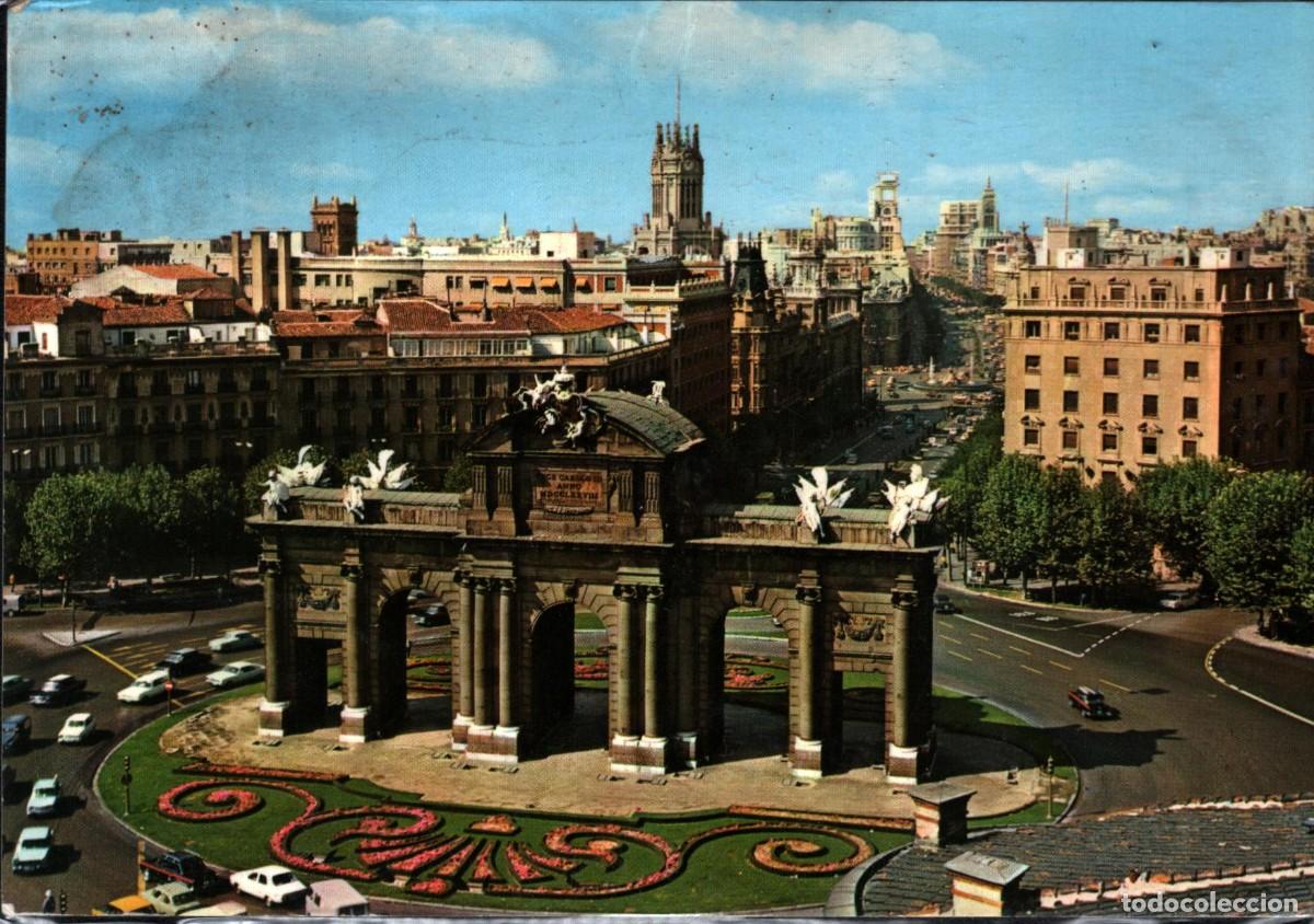 Postales: Madrid puerta de alcala escrita - Foto 1
