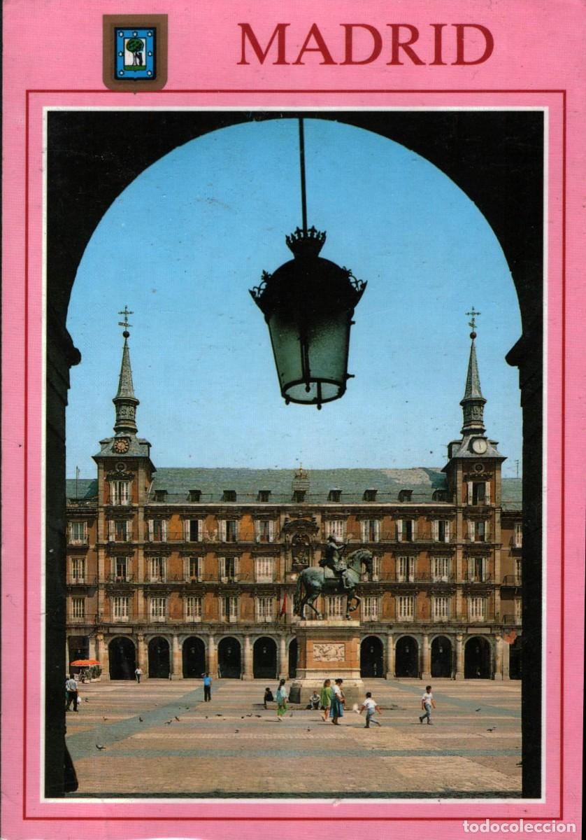 Postales: madrid plaza mayor escrita - Foto 1