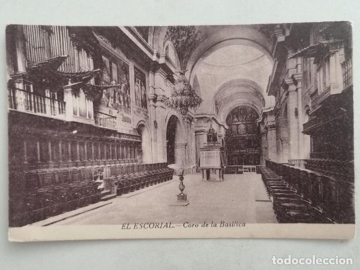 Postales: POSTAL EL ESCORIAL, CORO DE LA BASILICA